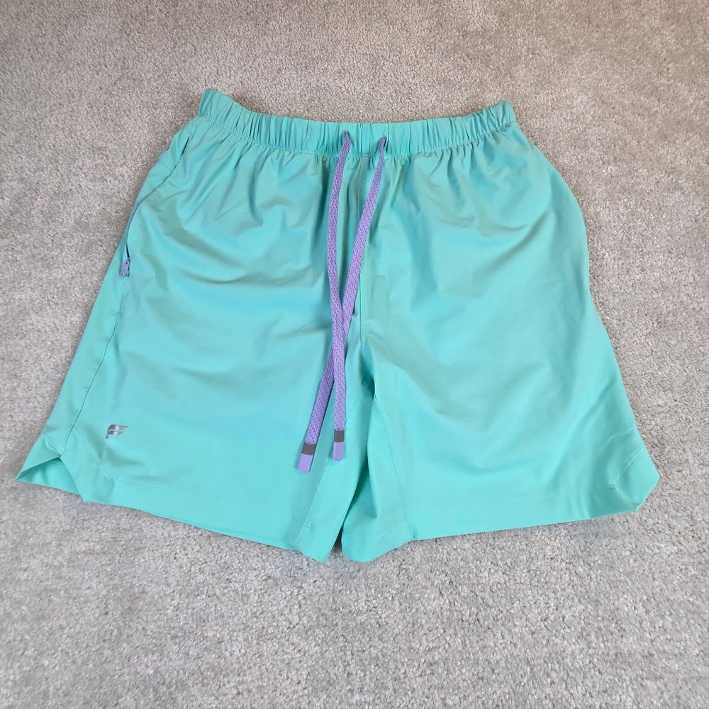 Fabletics The One Mens Mint Lined Athletic Training Running Shorts Size Medium - Picture 1 of 7